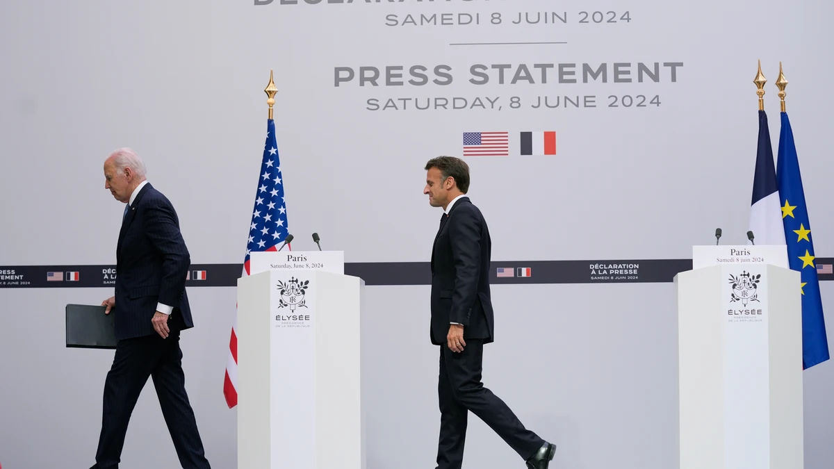 Biden y Macron se sincronizan respecto a Ucrania y Gaza antes del G7