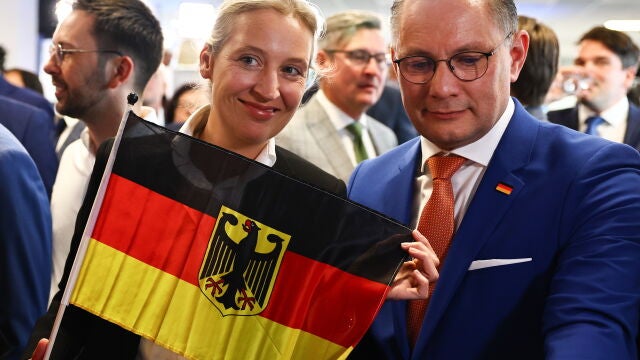 German far-right party AfD Europe election party in Berlin
