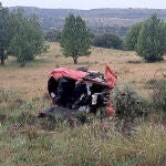 Accidente de tráfico en la SO-100, en el término municipal de Soria