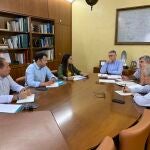 Reunión de la consejera Sara Rubira con el presidente de la CHS