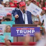Republican presidential candidate former President Donald Trump rally in Las Vegas