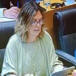 Mila Marcos durante su participación en la Comisión Mixta para la coordinación y seguimiento de la Estrategia Española 
