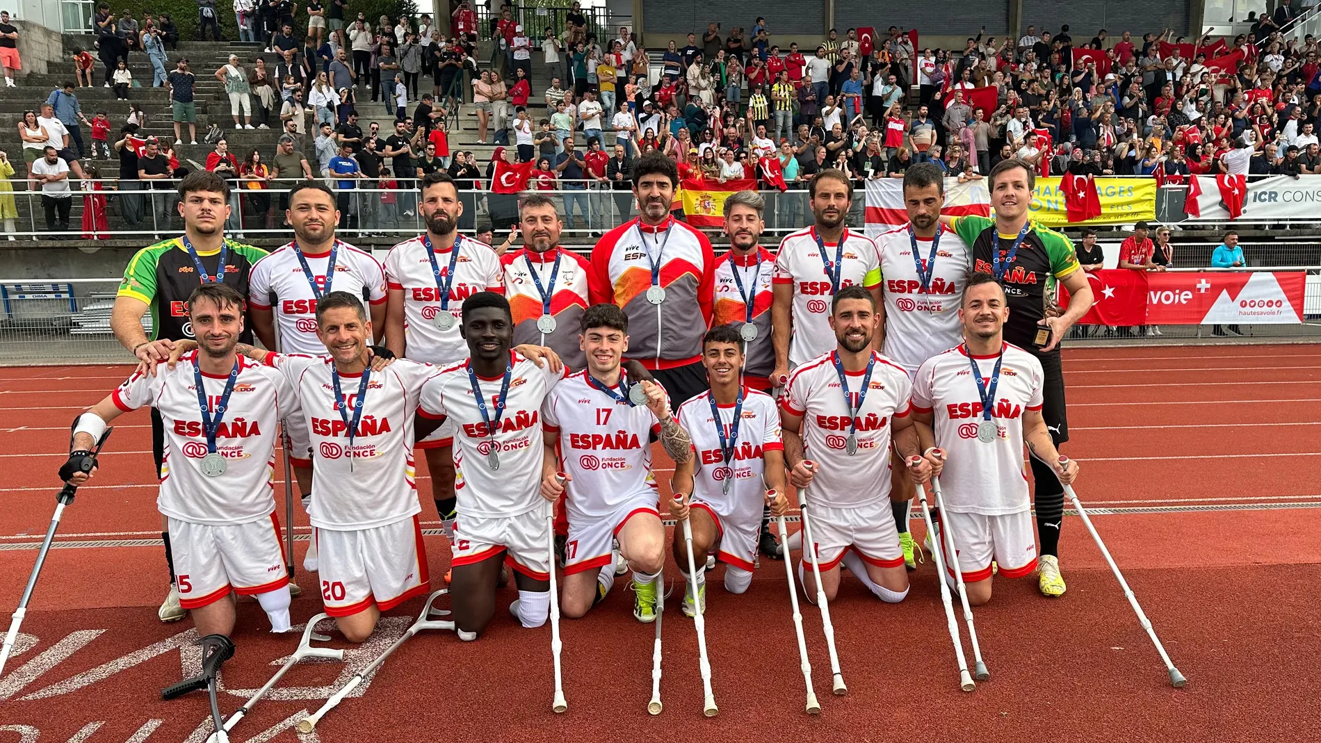 La selección española tras su segundo puesto en el Europeo