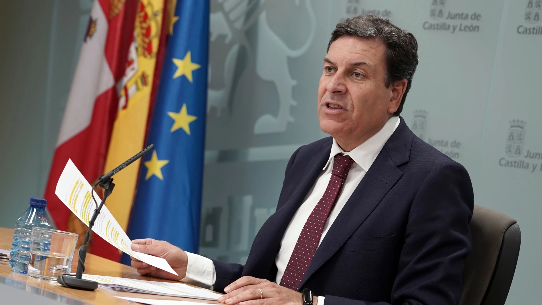 El consejero portavoz de la Junta, Carlos Fernández Carriedo