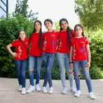 Equipo formado por seis alumnas del CEIP Miguel Íscar de Valladolid,