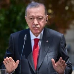 El presidente del Gobierno, Pedro Sánchez y su homólogo turco, Recep Tayyip Erdogan, durante una reunión de 