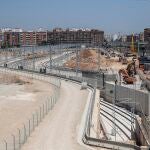 Avance de las obras en el Parque Central de Valencia