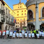 Marcha ciclista para pedir la reapertura del Directo entre Aranda de Duero y Burgos