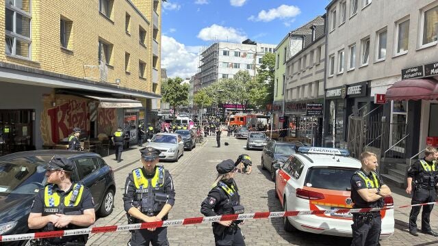La policía acordona la zona del incidente en Hamburgo