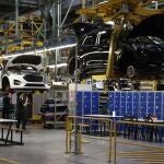  Trabajadores en la fábrica de Ford en Almussafes, Valencia.