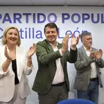 Mañueco clausura la Junta Directiva del PP Autonómico junto a Isabel Blanco, Francisco Vázquez y Alicia García