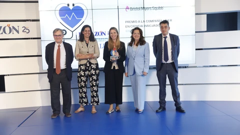 Francisco Marhuenda, Ángeles Bravo, María González, Fátima Matute y Sergio Alonso
