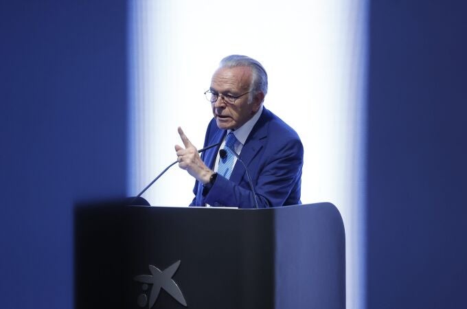 El presidente de CriteriaCaixa, Isidro Fainé, interviene durante la presentación del nuevo Plan Estratégico 2025-2030 de CriteriaCaixa, a 17 de junio de 2024, en Barcelona, Catalunya.