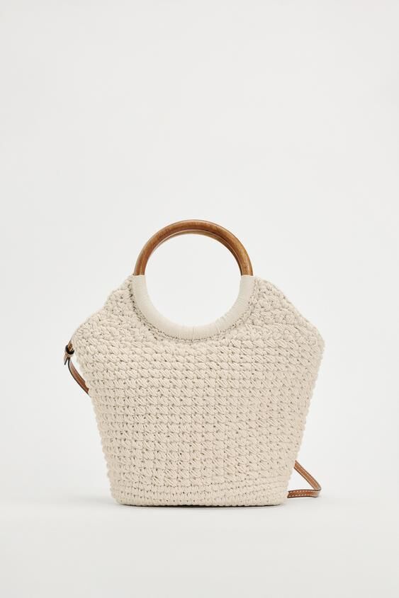 Bolso de macramé.