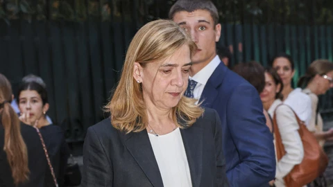 La infanta Cristina en el funeral de la hermana de Lorenzo Caprile