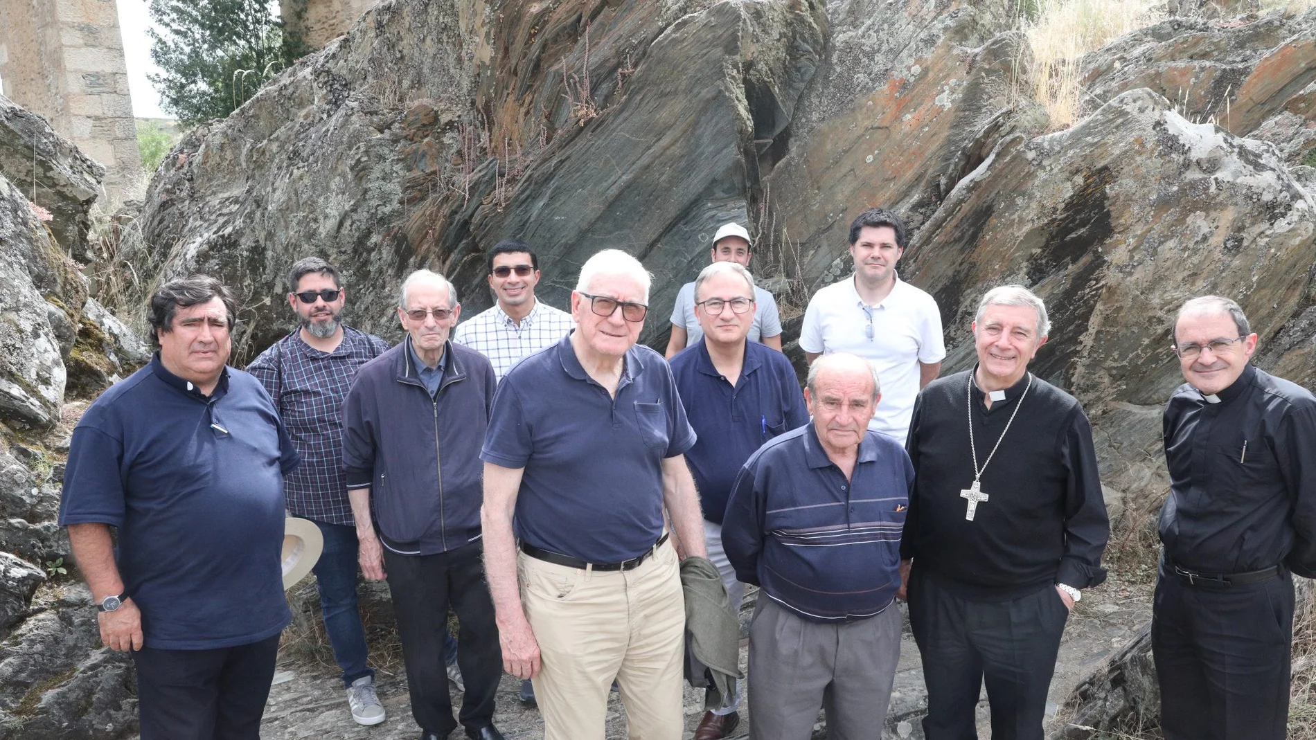 La delegación de la diócesis de Ciudad Rodrigo-Salamanca visita los yacimientos