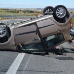 Estado en el que quedó el coche accidentado