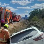 Muere una mujer tras sufrir un accidente de tráfico en Llanera de Ranes (Valencia) y arder su coche