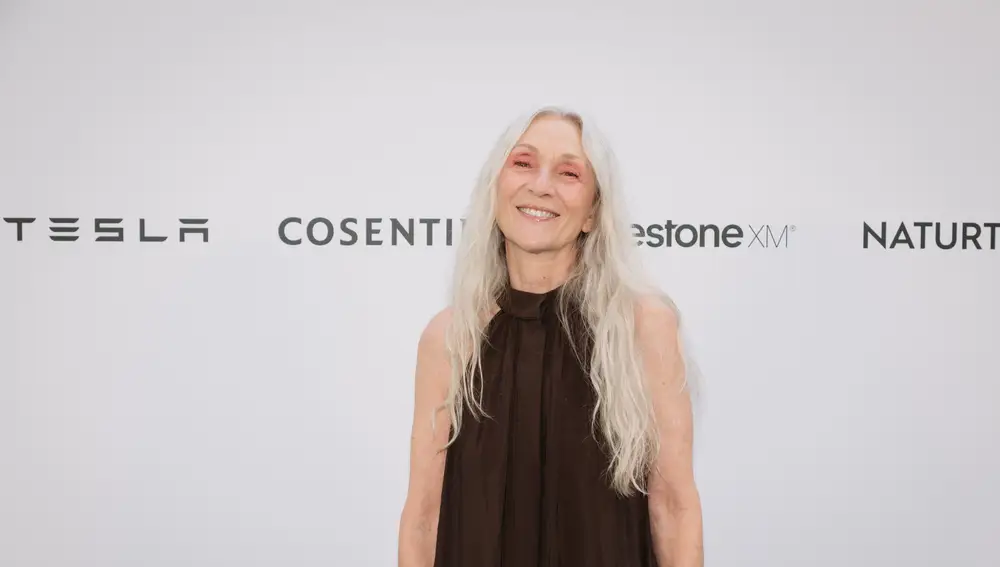 La actriz y modelo Pino Montesdeoca en la fiesta de Cosentino