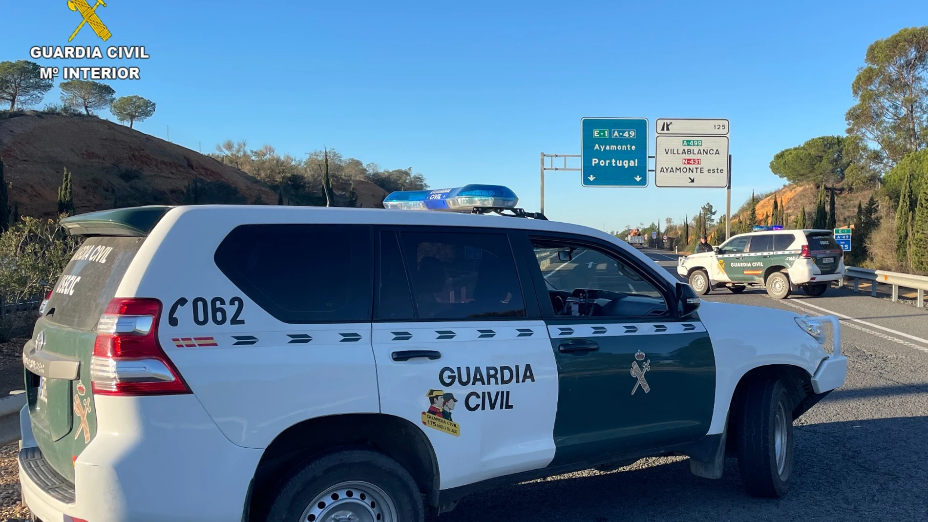 La Guardia Civil detuvo un individuo tras subir a un autobús de Ayamonte con más de tres kilos de hachís y cocaína