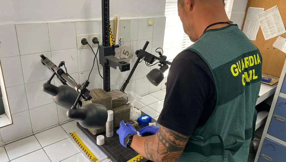 Parte del material incautado por la Guardia Civil