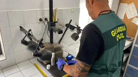 Parte del material incautado por la Guardia Civil