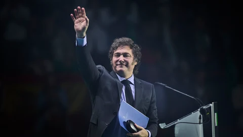 Javier Milei, presidente de Argentina, durante la Convención política de Vox "Europa Viva 24".