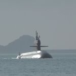 Imagen de la Armada china del nuevo submarino furtivo