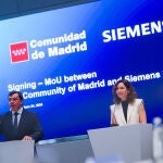 Madrid y Siemens sellan un acuerdo para impulsar el talento industrial en la región