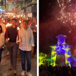 Albacete celebra una noche mágica de San Juan: Miles de antorchas y fuegos artificiales