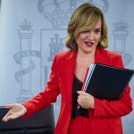 La ministra de Educación, Formación Profesional y Deportes y portavoz del Gobierno, Pilar Alegría, la vicepres