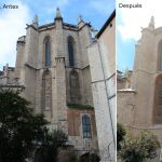 Estado antes y después de la restauración de la Iglesia de San Pablo