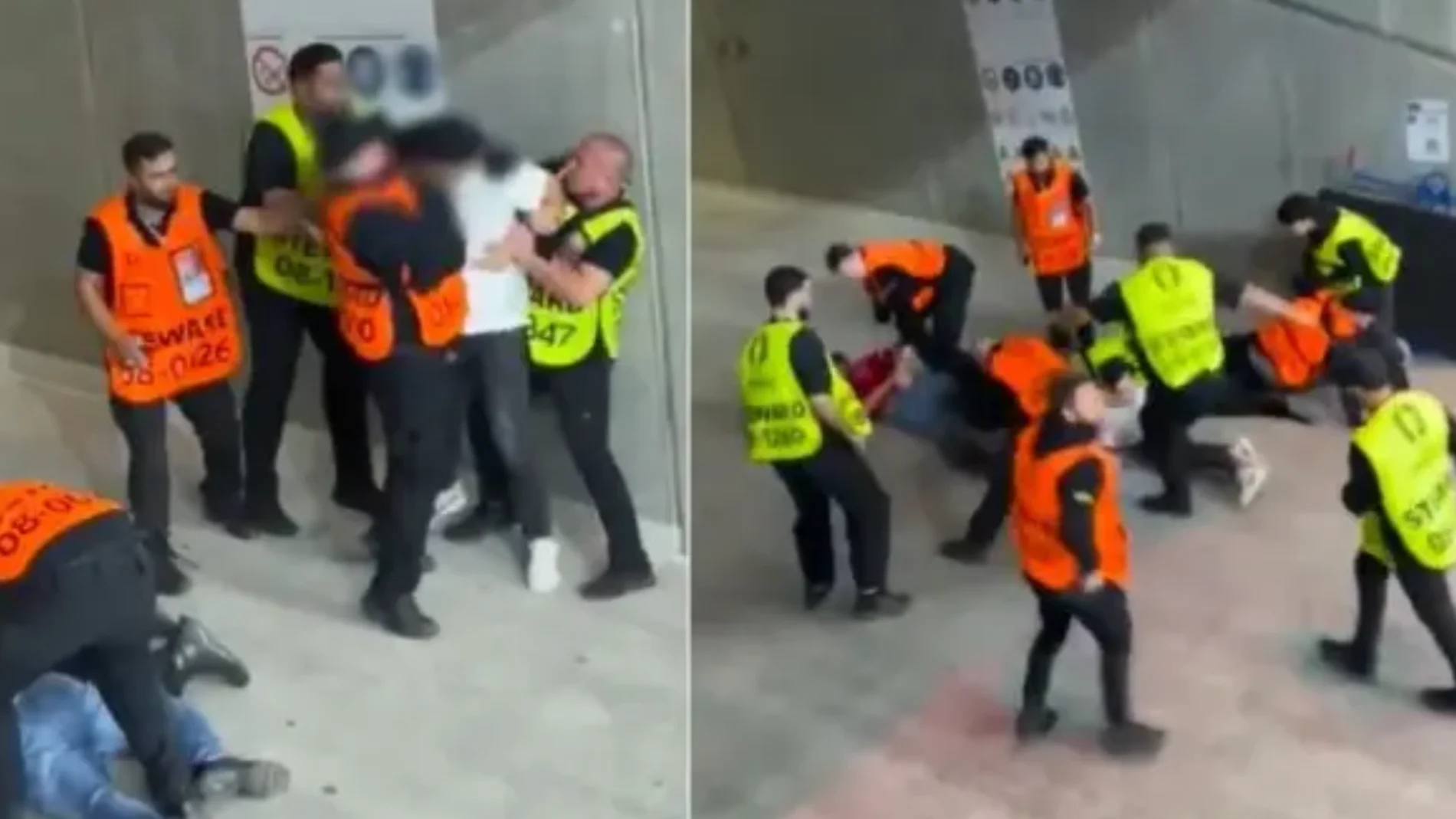 La agresión más brutal de la Eurocopa: puñetazos y patadas contra un aficionado