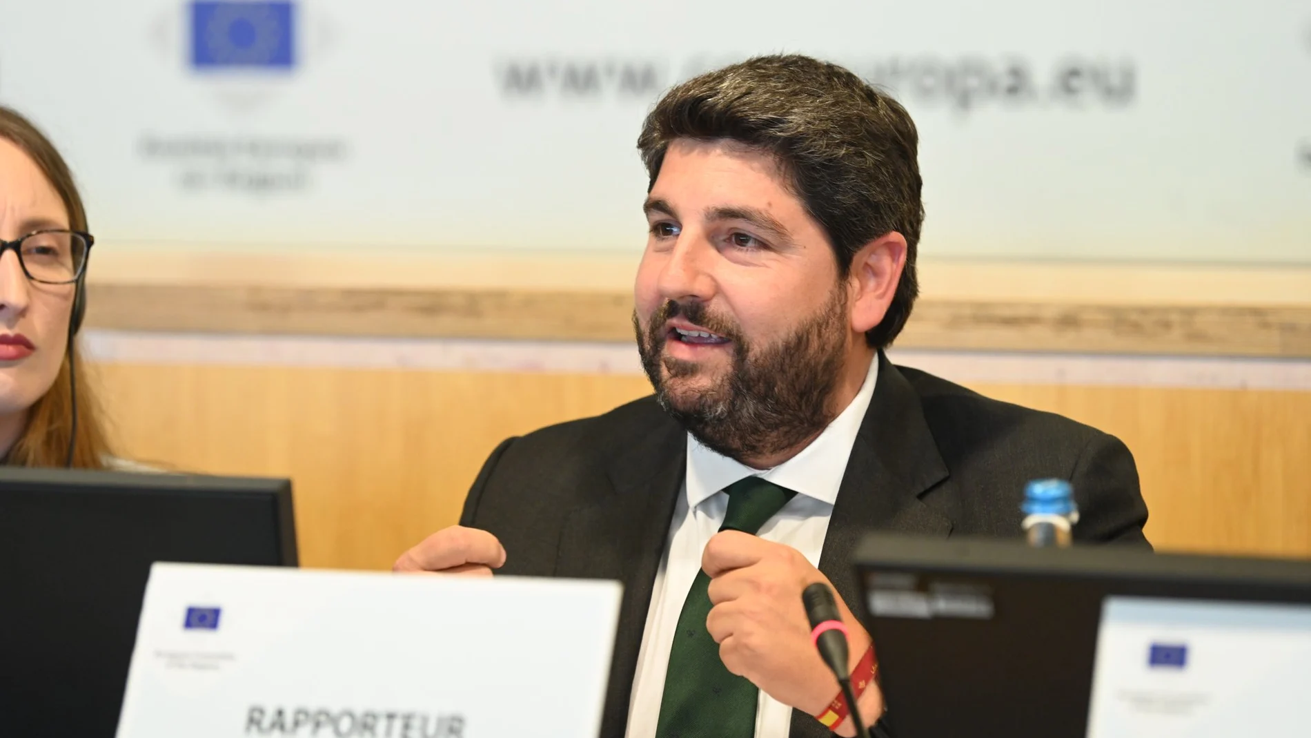 El presidente de la Región de Murcia, Fernando López Miras, en una reunión del Comité Europeo de las Regiones