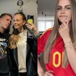  Dani Olmo, junto a su novia