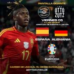 Cartel del partido España-Alemania
