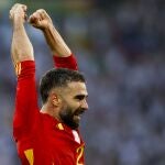 Dani Carvajal ha vuelto a mostrar su carácter con el himno de España