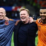 Koeman, en plena celebración por la clasificación para semifinales