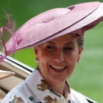 Sophie, Duchess of Edinburgh arrives on day three, known as 'Ladies Day', during Royal Ascot, in Ascot.