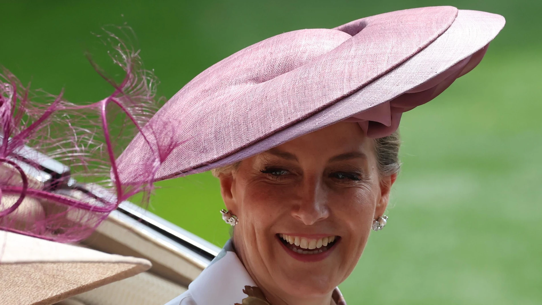Sophie, Duchess of Edinburgh arrives on day three, known as 'Ladies Day', during Royal Ascot, in Ascot.