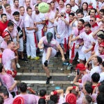 Chupinazo de los Sanfermines en Pamplona