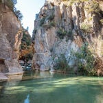 Imagen de una de las piscinas naturales en la localidad valenciana de Chelva