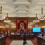 Pleno de la Diputación de Zamora, presidido por Javier Faúndez