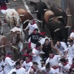 Primer encierro de los Sanfermines.