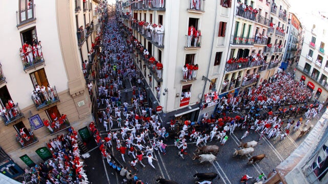 Primer encierro en el Día de San Fermín