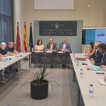 El consejero de Educación, Formación Profesional y Empleo, Víctor Marín, preside la primera reunión de los trabajos para diseñar un Plan estratégico contra la economía sumergida en la Región de Murcia