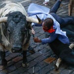 Los veloces Cebada Gago protagonizan este lunes del encierro de los Sanfermines