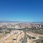 Imagen de las obras del Canal de Acceso a Valencia