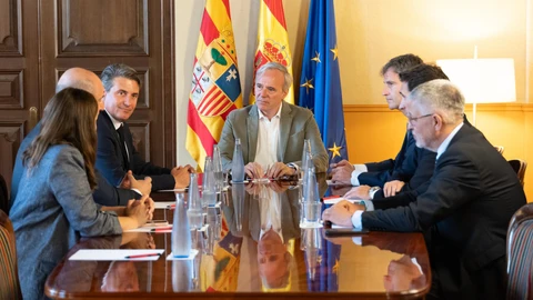 Azcón se reúne con el presidente de la consultora tecnológica Inetum