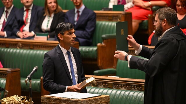 Swearing in of MPs during first session of UK Parliament